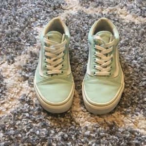 Vans shoes green